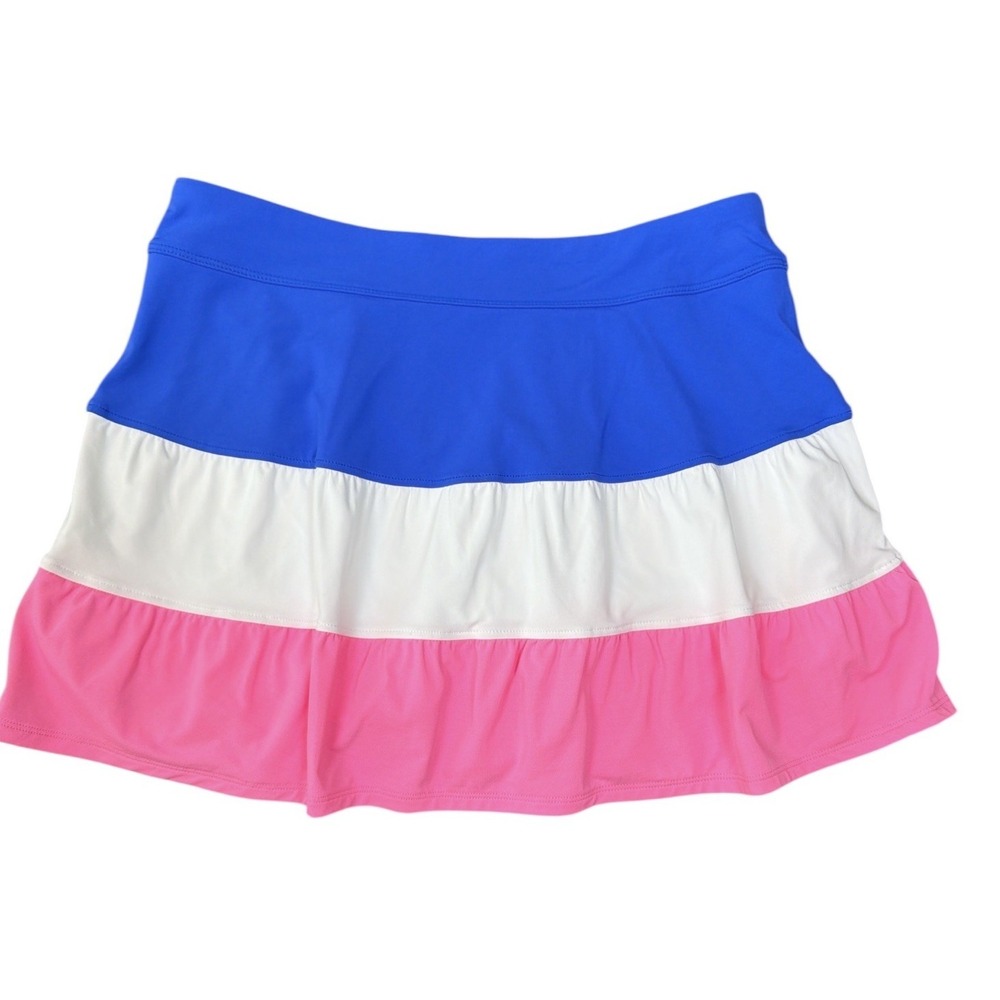 Lilly Pulitzer Tennis Core Barbie Core Skort small Blokecore L Pink Blue Tiered - Picture 6 of 6